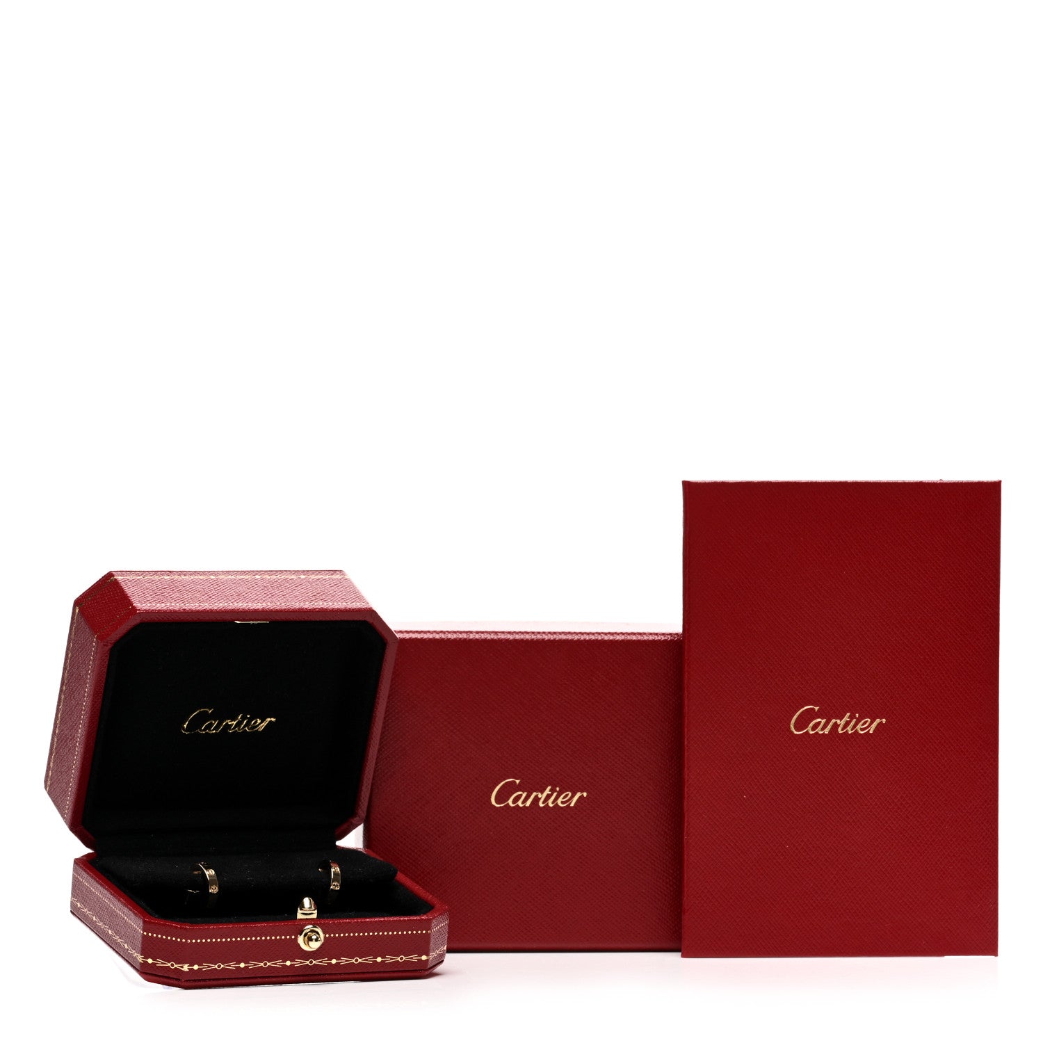 Cartier 18K Yellow Gold Small LOVE Hoop Earrings 5 of 5