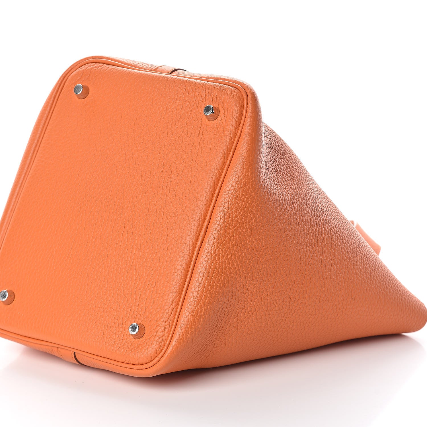 Hermes Taurillon Clemence Picotin Lock 22 MM Orange 10 of 11
