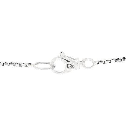 David Yurman Sterling Silver Diamond Petite Infinity Pendant Necklace 4 of 5