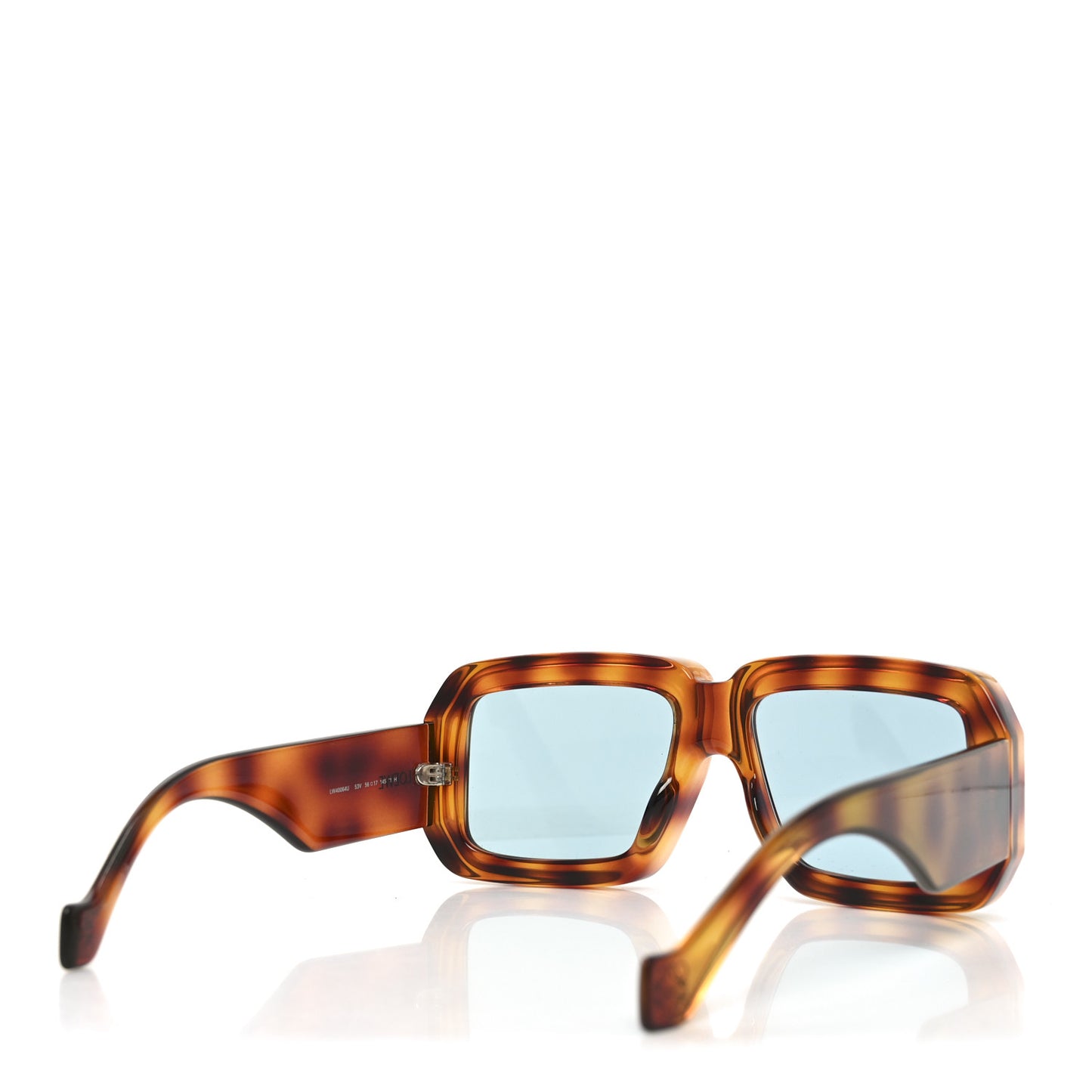 Acetate Paula's Ibiza Dive In Mask Sunglasses LW40064U Light Havana