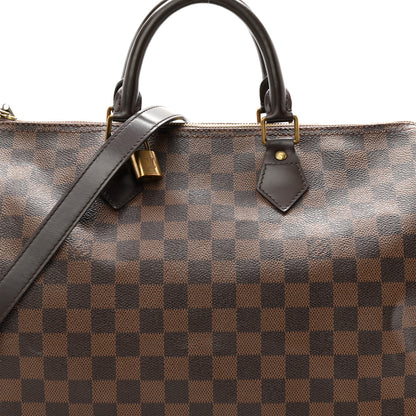 Louis Vuitton Damier Ebene Speedy Bandouliere 35 7 of 10