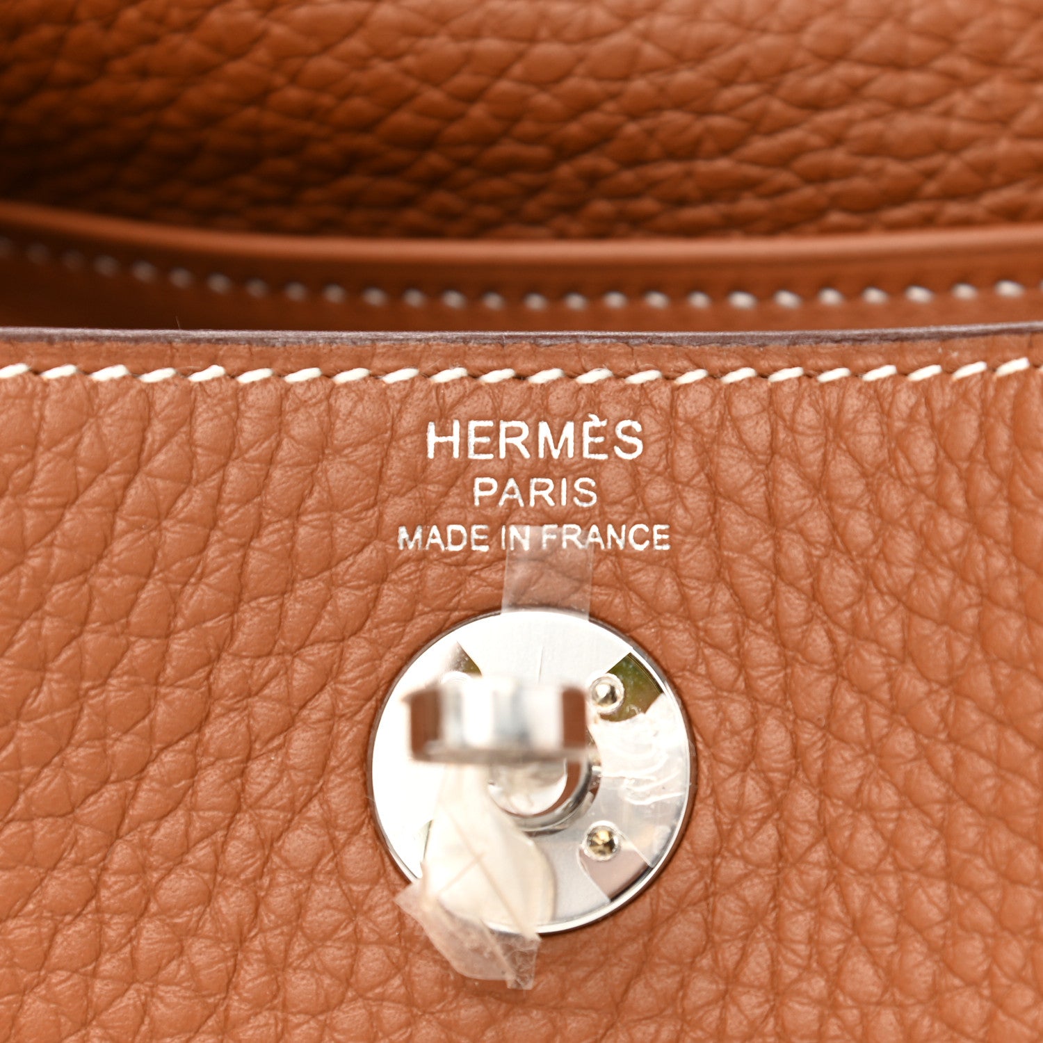 Hermes Taurillon Clemence Mini Lindy 20 Gold 6 of 11