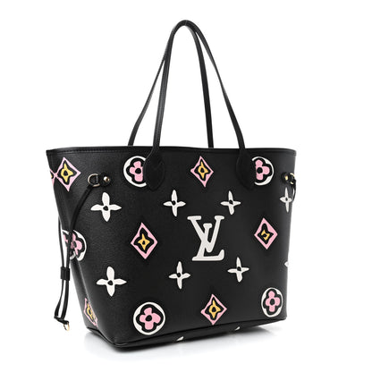 Louis Vuitton Monogram Giant Wild At Heart Neverfull MM Black 2 of 4