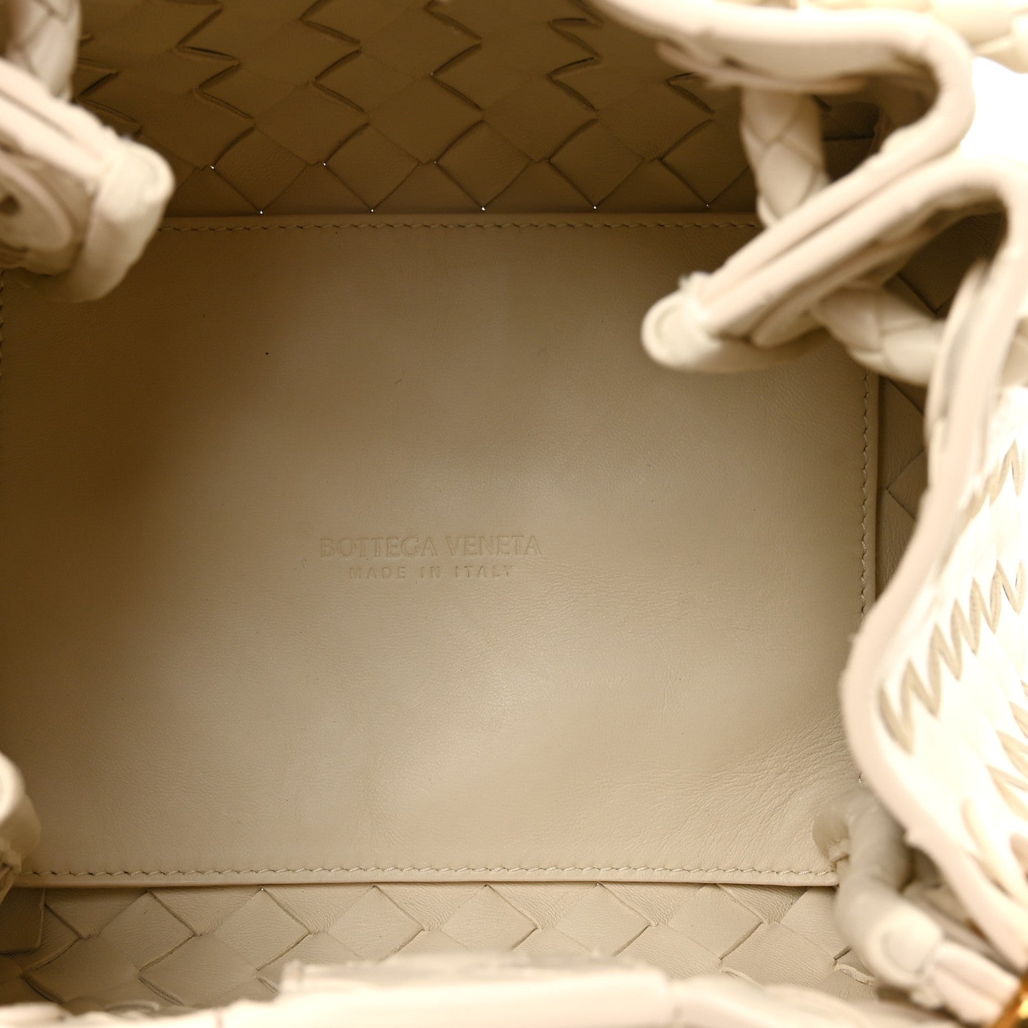 Bottega Veneta Nappa Intrecciato Small Parachute Shoulder Bag Sea Salt 5 of 14