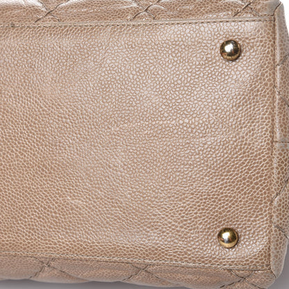 Chanel Crumpled Grained Calfskin Large Coco Pleats Tote Beige 9 of 10