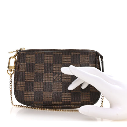 Louis Vuitton Damier Ebene Mini Pochette Accessories 2 of 8