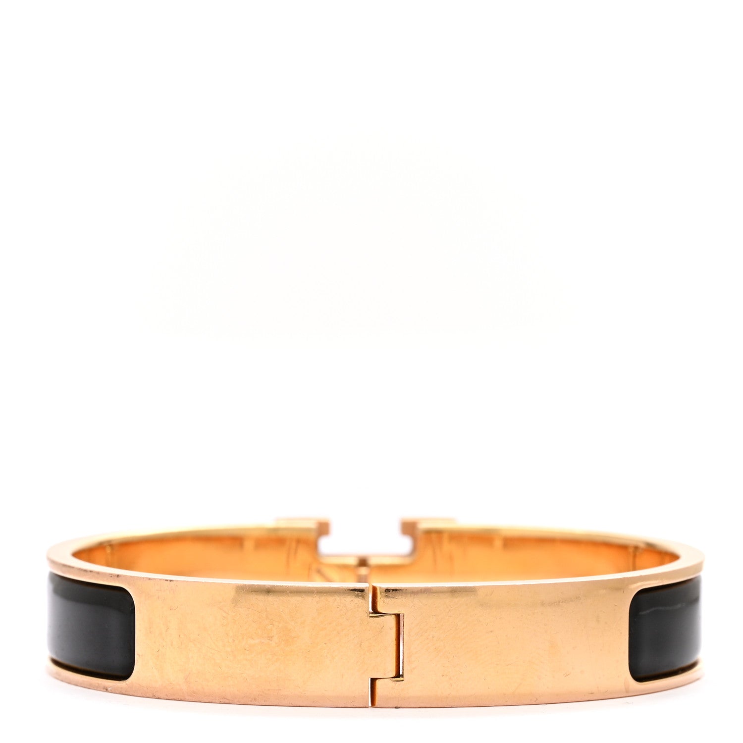Hermes Enamel Narrow Clic Clac H Bracelet PM Black 3 of 6