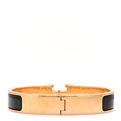 Hermes Enamel Narrow Clic Clac H Bracelet PM Black 3 of 6