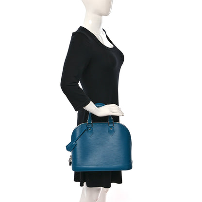Louis Vuitton Epi Alma PM Cyan 2 of 9