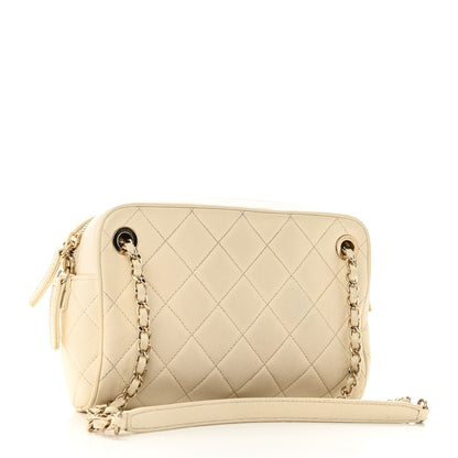 Chanel Caviar Quilted Small In & Out Camera Case White 3 of 12