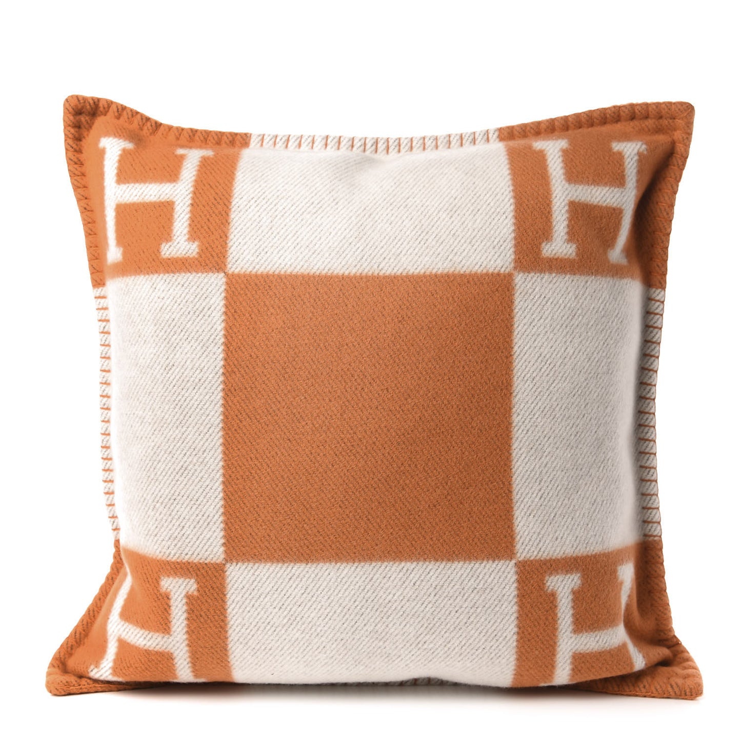 Wool Cashmere Avalon Pillow PM Ecru Potiron