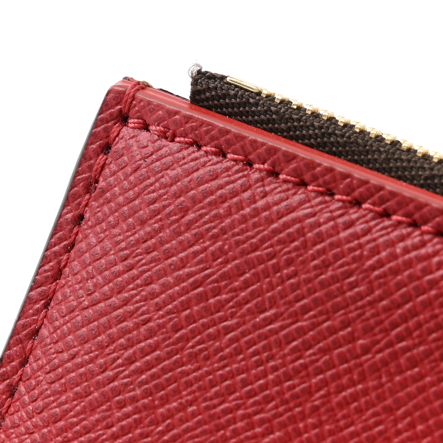Damier Ebene Victorine Wallet Red