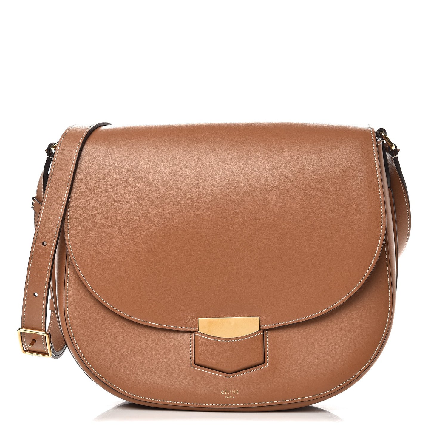 Palmelato Calfskin Medium Trotteur Tan