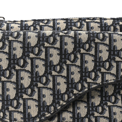 Christian Dior Oblique World Tour Saddle Belt Bag Beige Black 7 of 9