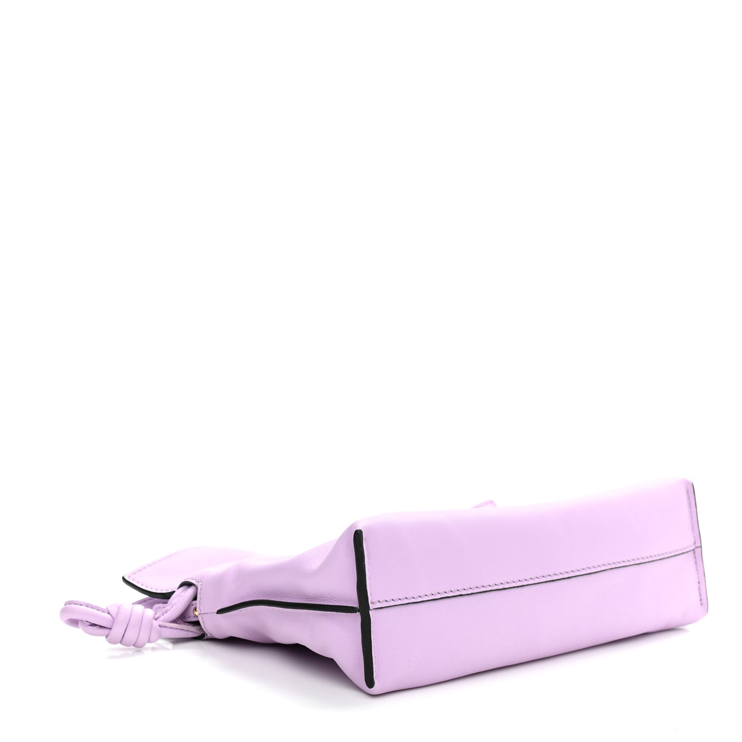 Calfskin Mini Flamenco Knot Clutch Orchid