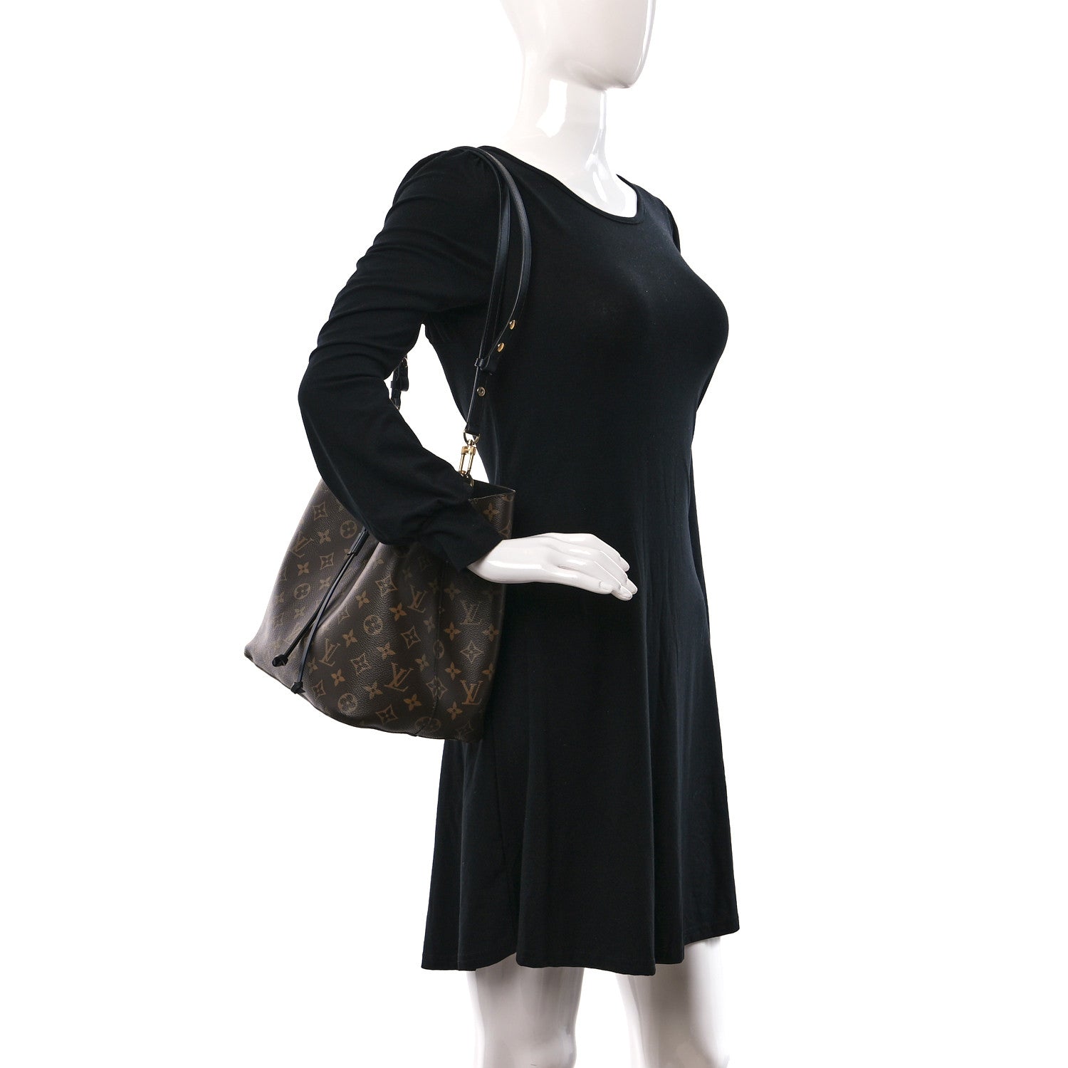 Louis Vuitton Monogram Neonoe MM Black 2 of 9