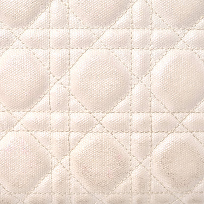 Christian Dior Coated Canvas Cannage Panarea Pouch White 13 of 18