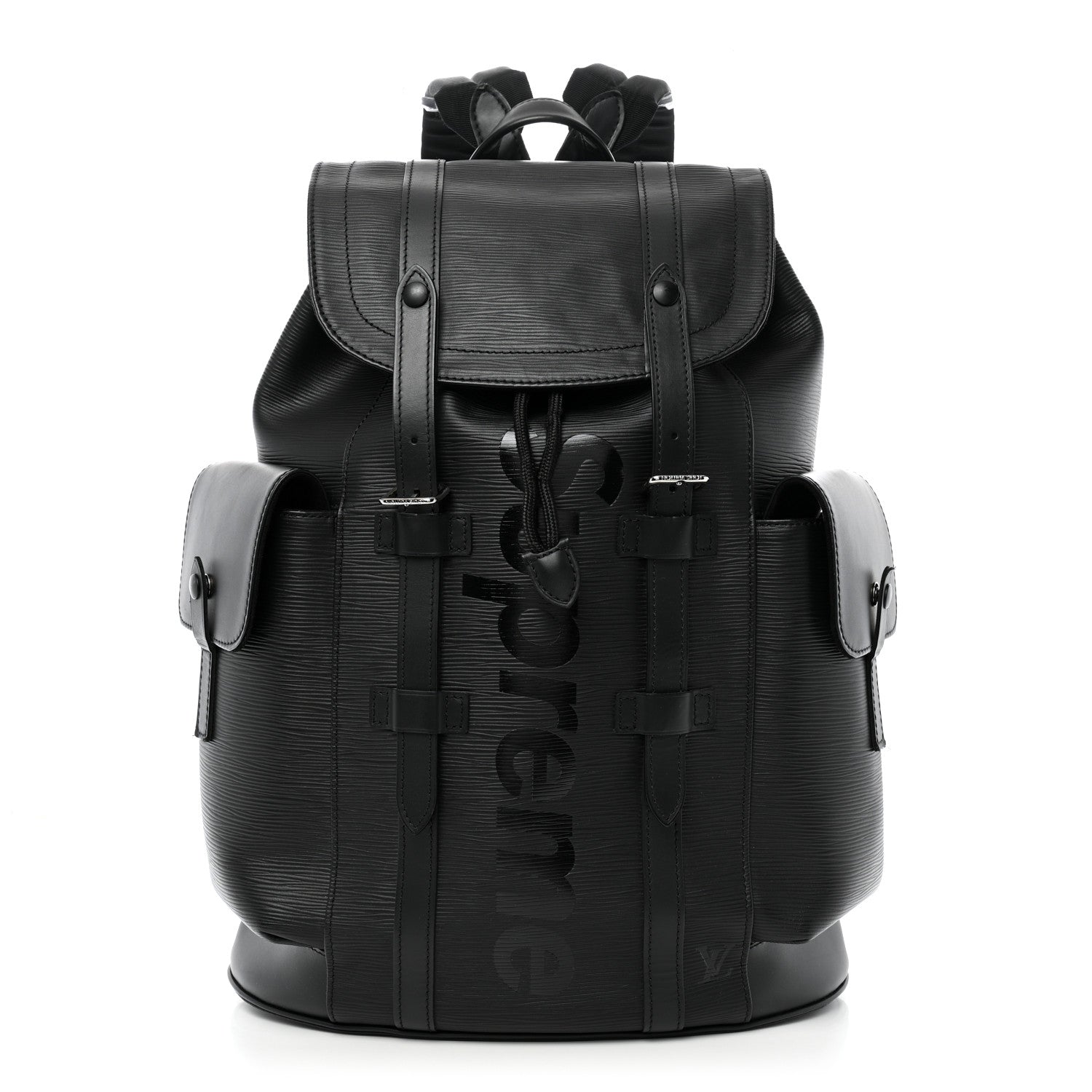Louis Vuitton X SUPREME Epi Christopher Backpack PM Black 1 of 14