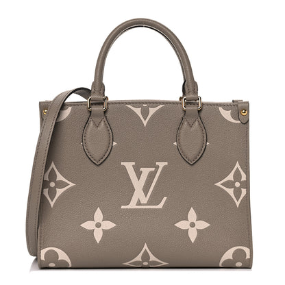 Louis Vuitton Empreinte Monogram Giant Onthego PM Tourterelle Creme 1 of 9