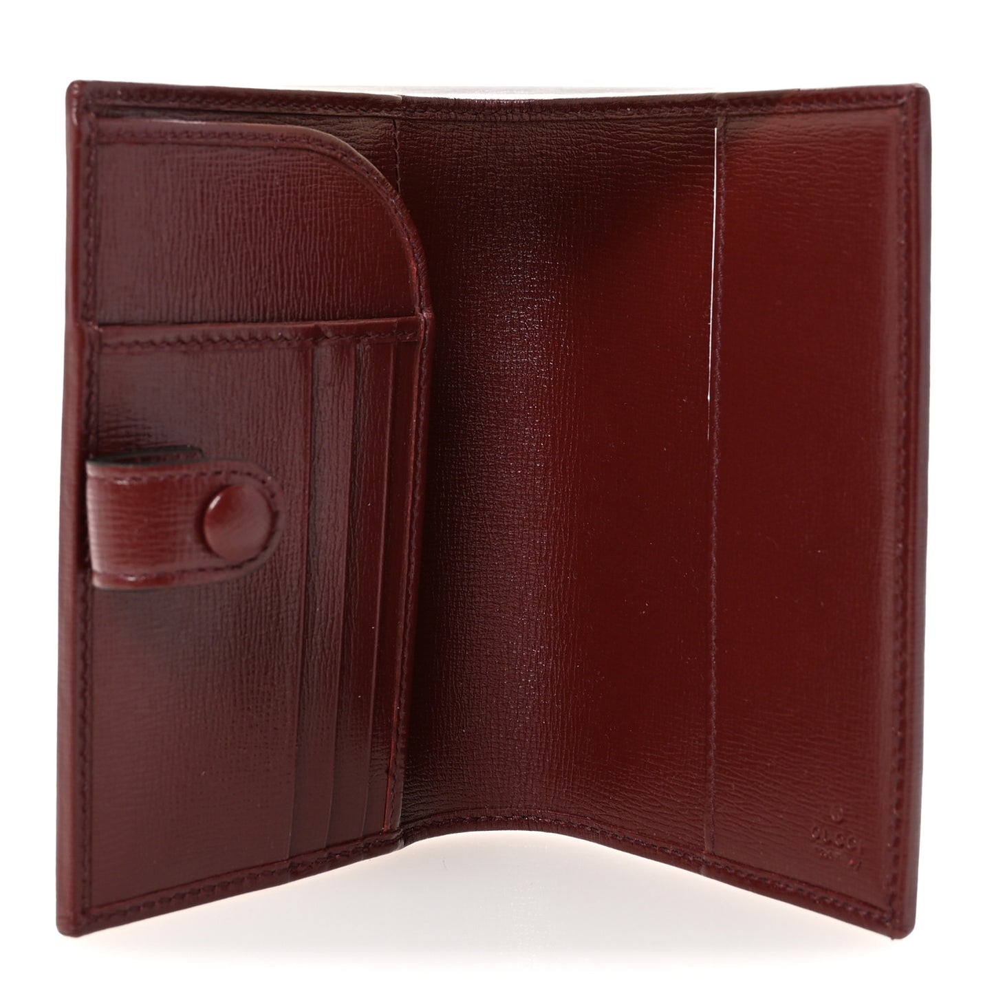 GG Supreme Monogram Azalea Calfskin Retro Interlocking G Passport Case Beige Red