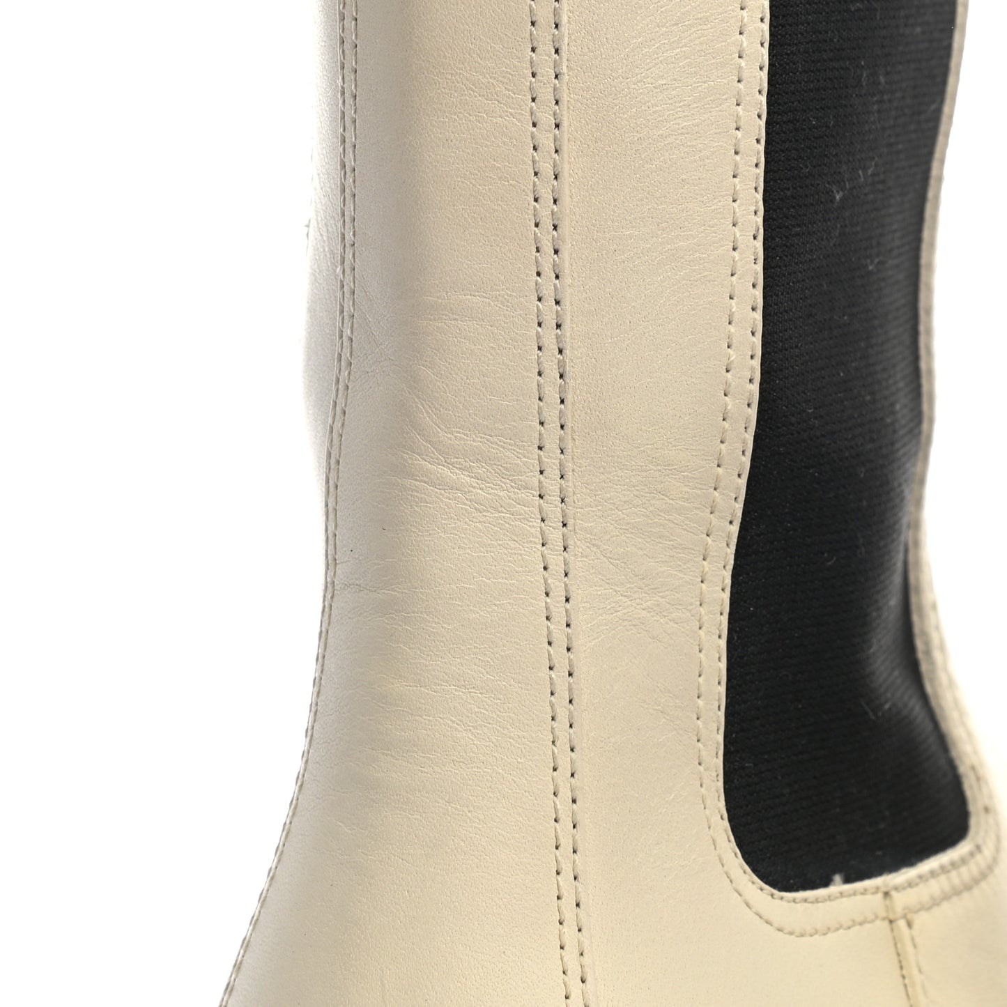 Calfskin The Tire Chelsea Boots 38.5 Wax Black Transparent