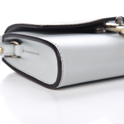 Chloe Suede Calfskin Mini Faye Shoulder Bag Airy Grey 9 of 10