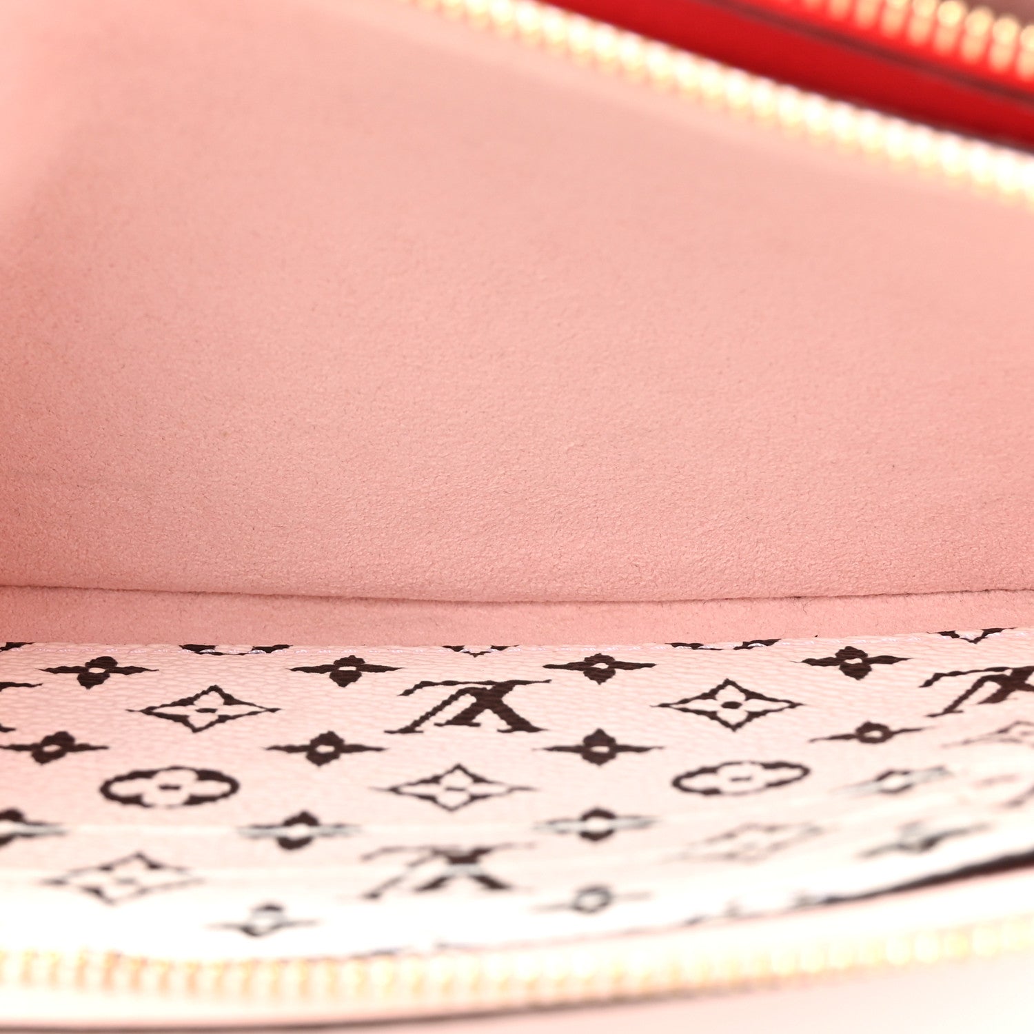 Louis Vuitton Monogram Giant Double Zip Pochette Rouge 6 of 14
