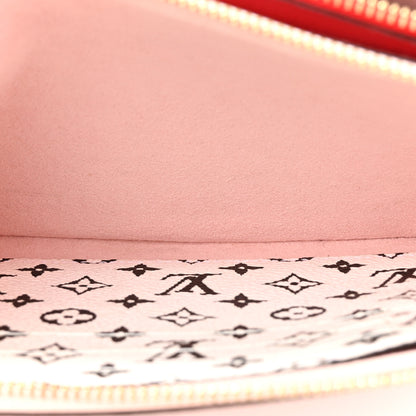 Louis Vuitton Monogram Giant Double Zip Pochette Rouge 6 of 14