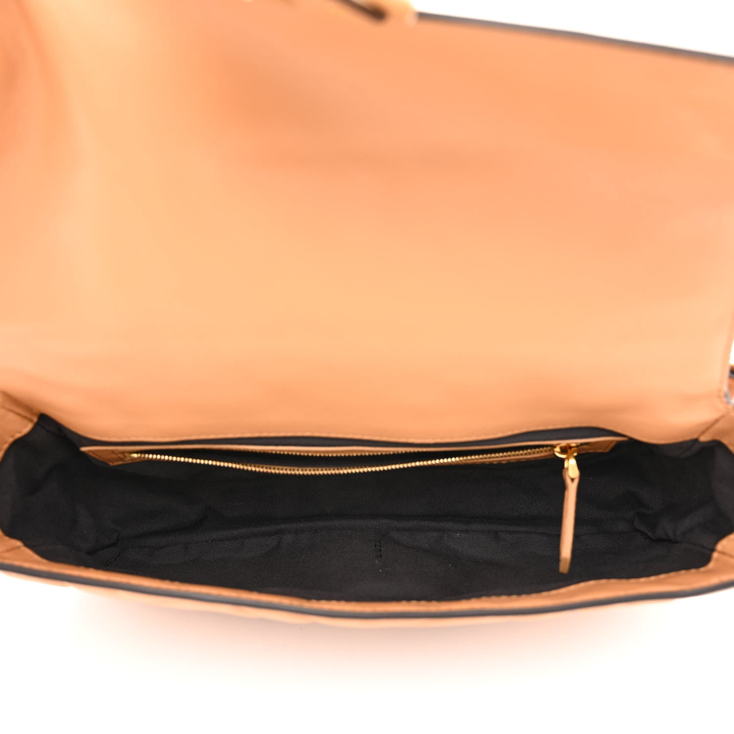 Fendi Nappa FF 1974 Embossed Baguette Miele Scuro 5 of 10