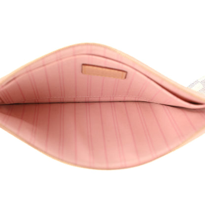 Louis Vuitton Damier Azur Neo Neverfull MM Rose Ballerine 7 of 11