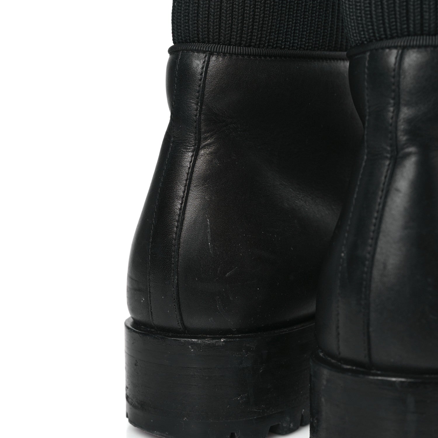 Christian Louboutin Calfskin Mens Trapman Flat Boots 40 Black 9 of 9