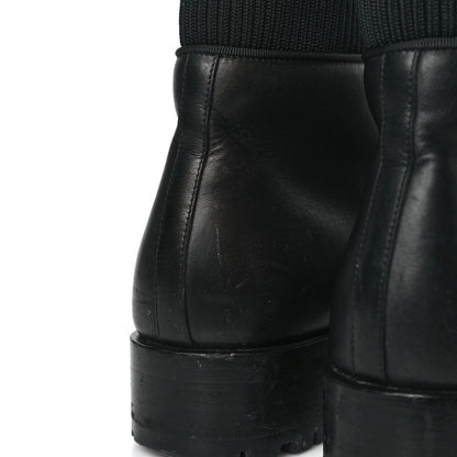 Christian Louboutin Calfskin Mens Trapman Flat Boots 40 Black 9 of 9