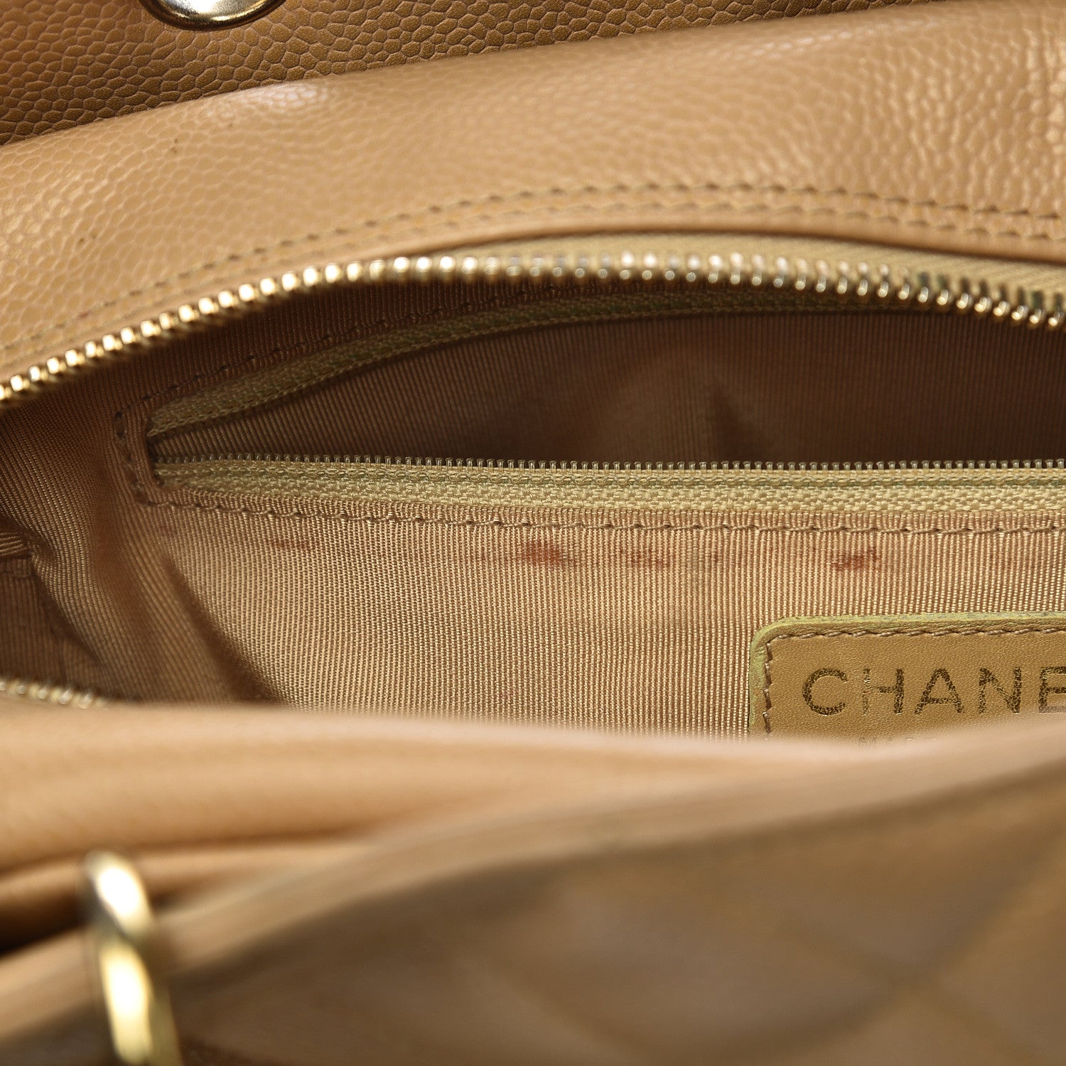 Chanel Caviar Quilted Petit Timeless Tote PTT Beige 9 of 17