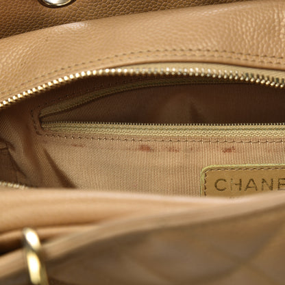 Chanel Caviar Quilted Petit Timeless Tote PTT Beige 9 of 17