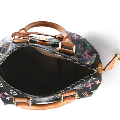 Louis Vuitton Monogram Multicolor Speedy 30 Black 4 of 4
