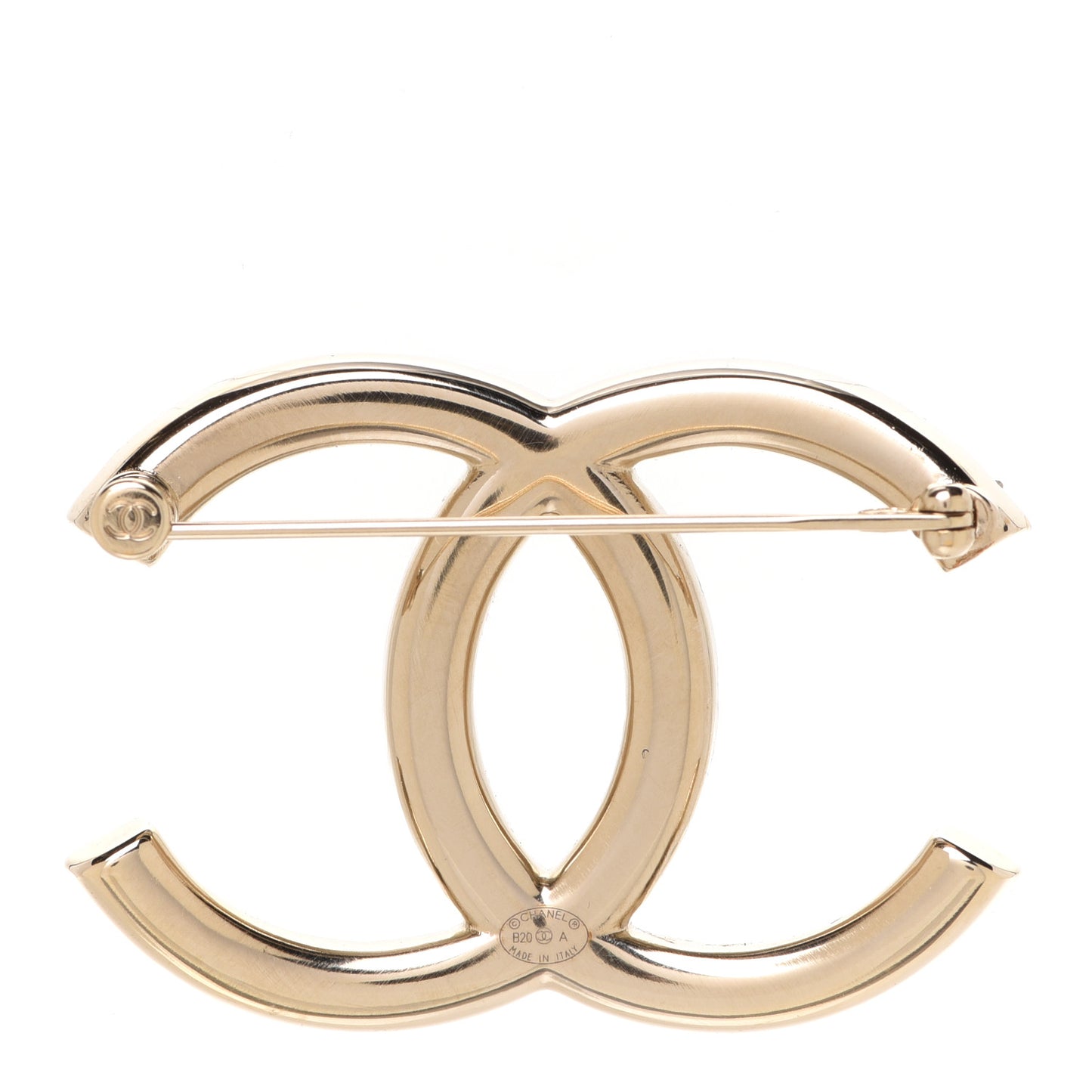 Baguette Crystal High Society CC Brooch Gold