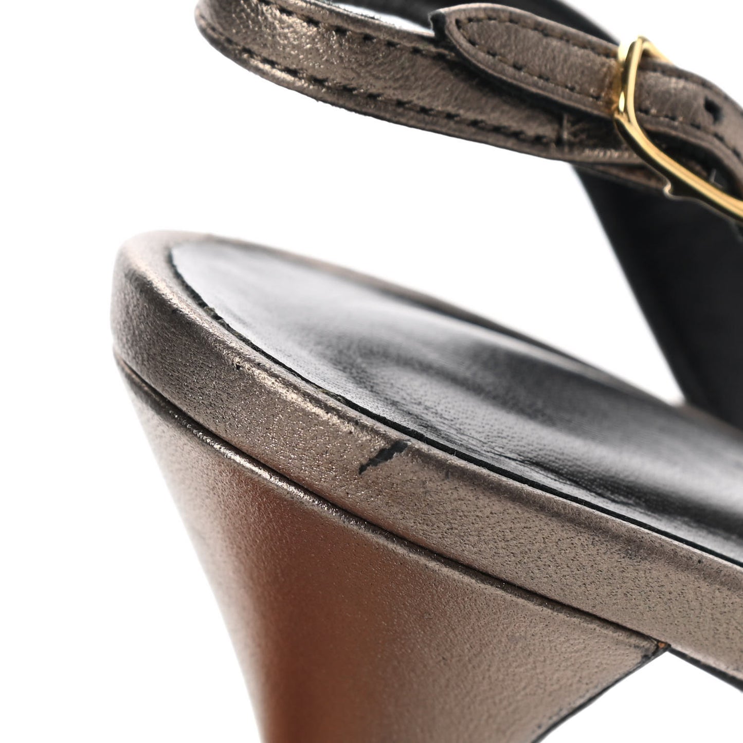 Metallic Nappa Night 70 Slingback Sandals 36 Mordore