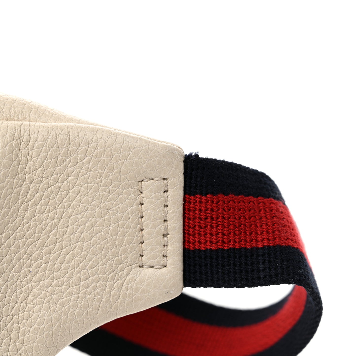 Grained Calfskin Logo Belt Bag White