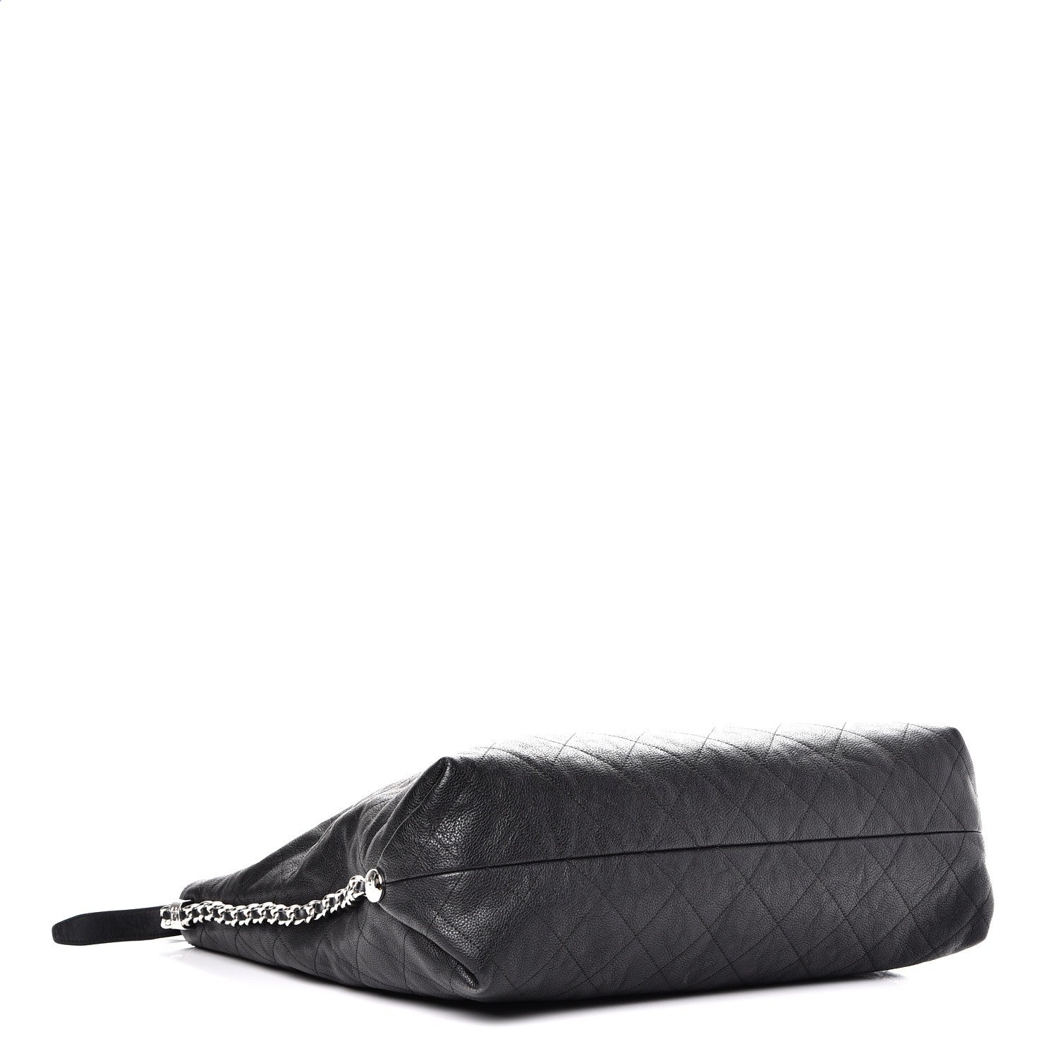 Chanel Grained Calfskin Stitched Large Braided With Style Hobo Black 4 of 7