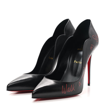 Christian Louboutin Kid Hottie Walkie 100 Pumps 40 Black 3 of 8