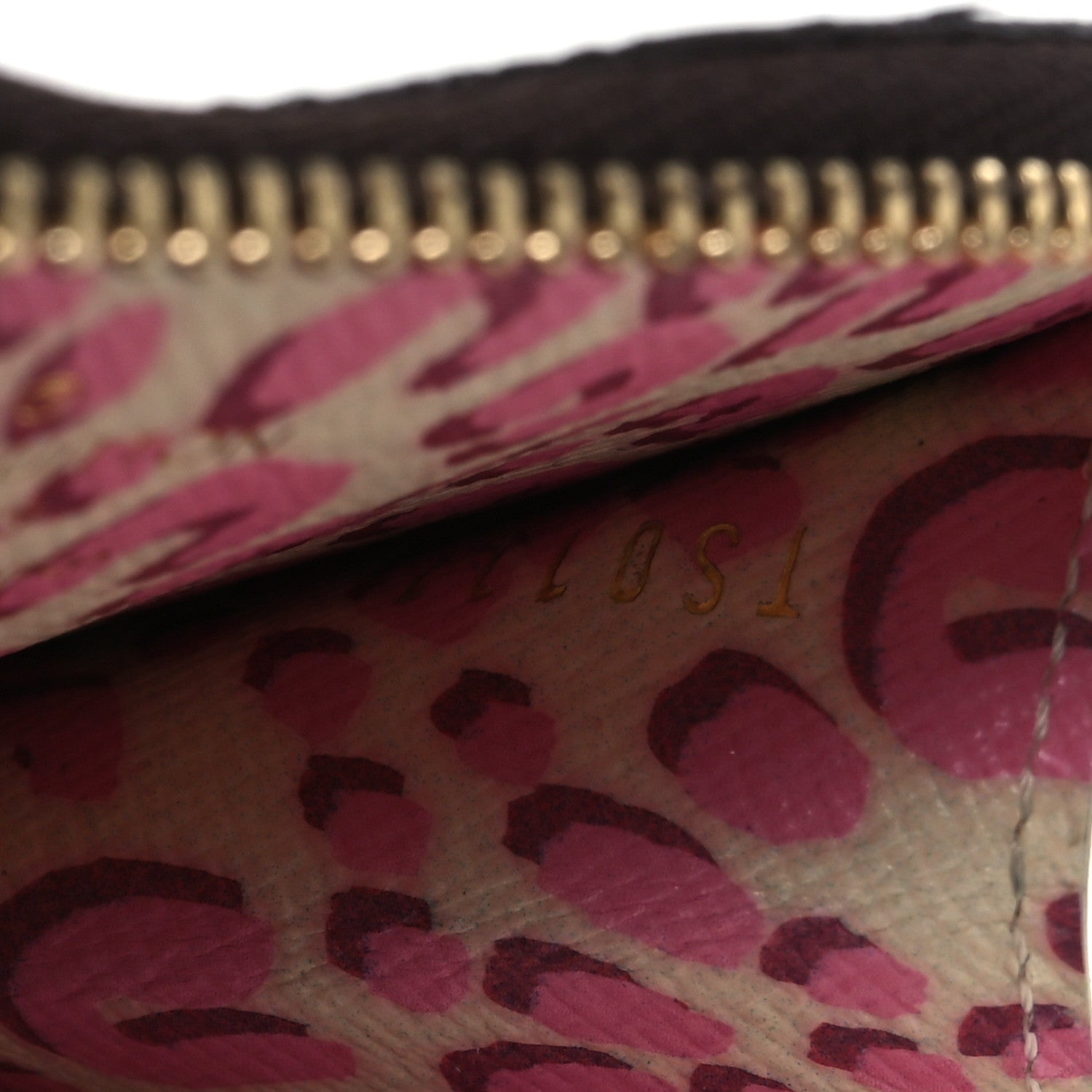 Louis Vuitton Monogram Leopard Coeur Heart Coin Purse Blanc Corail 7 of 8