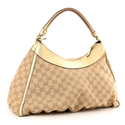 Gucci Monogram Large D Gold Hobo Gold 3 of 13