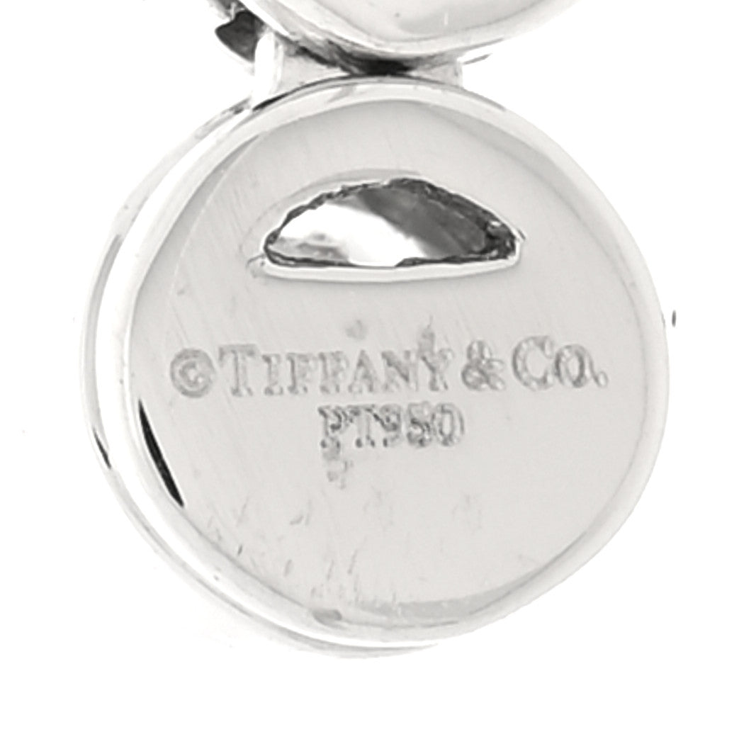 Platinum Diamond Jazz Graduated Drop Earrings
