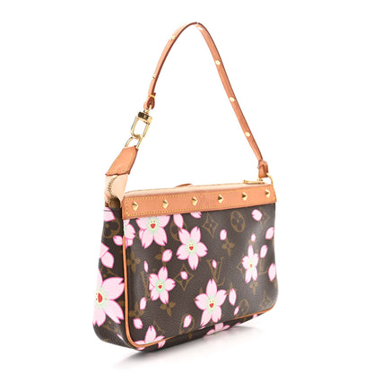 Louis Vuitton Monogram Cherry Blossom Pochette Accessories Brown 3 of 13