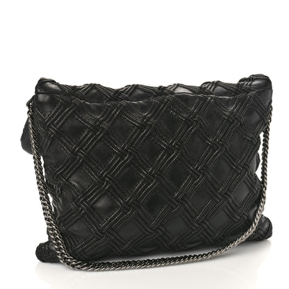 Chanel Lambskin Stitched Large Walk Of Fame Flap Black 3 of 9