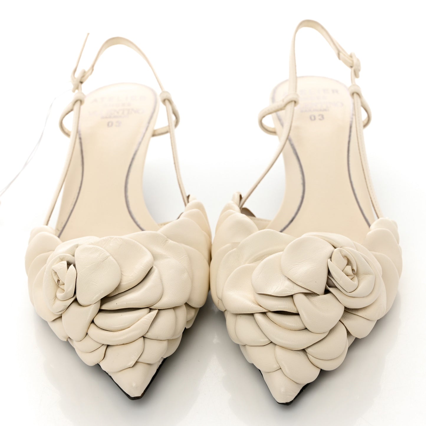 Kidskin Atelier 03 Rose Edition Slingback 40mm Pumps 38.5 Avorio