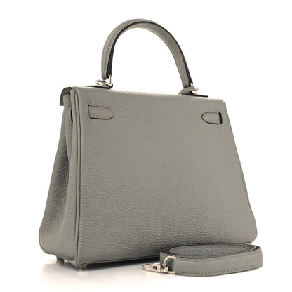 Hermes Togo Kelly Retourne 25 Gris Mouette 3 of 12