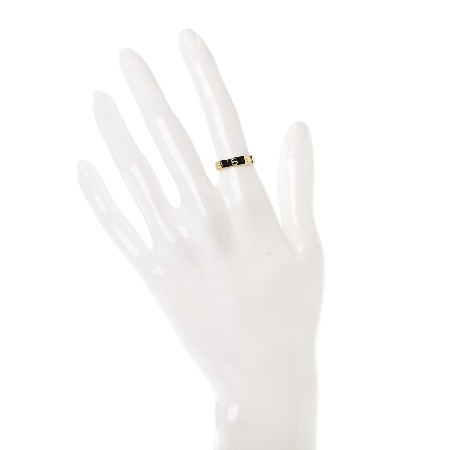 18K Yellow Gold 3.5mm LOVE Wedding Band Ring 49 4.75