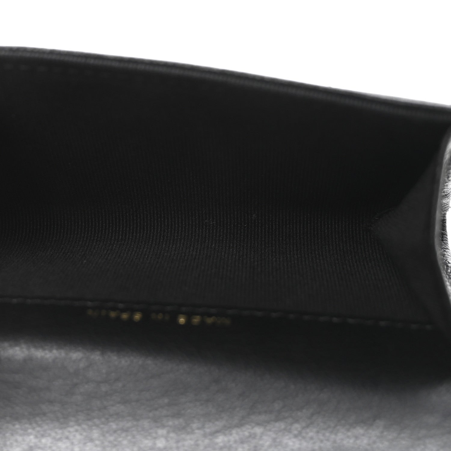 Chanel Goatskin Quilted Flap Card Holder Black 5 of 8