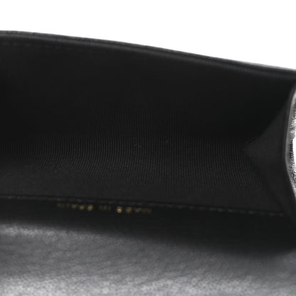 Chanel Goatskin Quilted Flap Card Holder Black 5 of 8